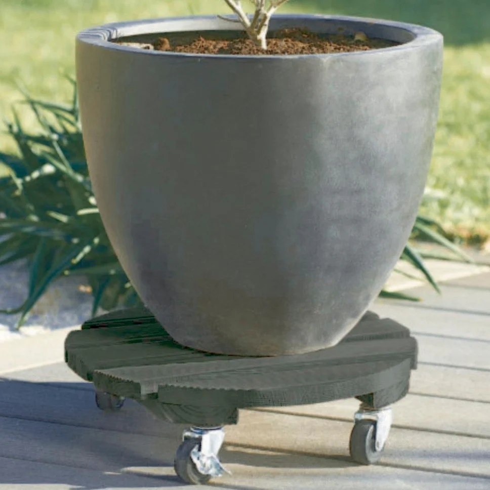 Plantentrolley van hout
