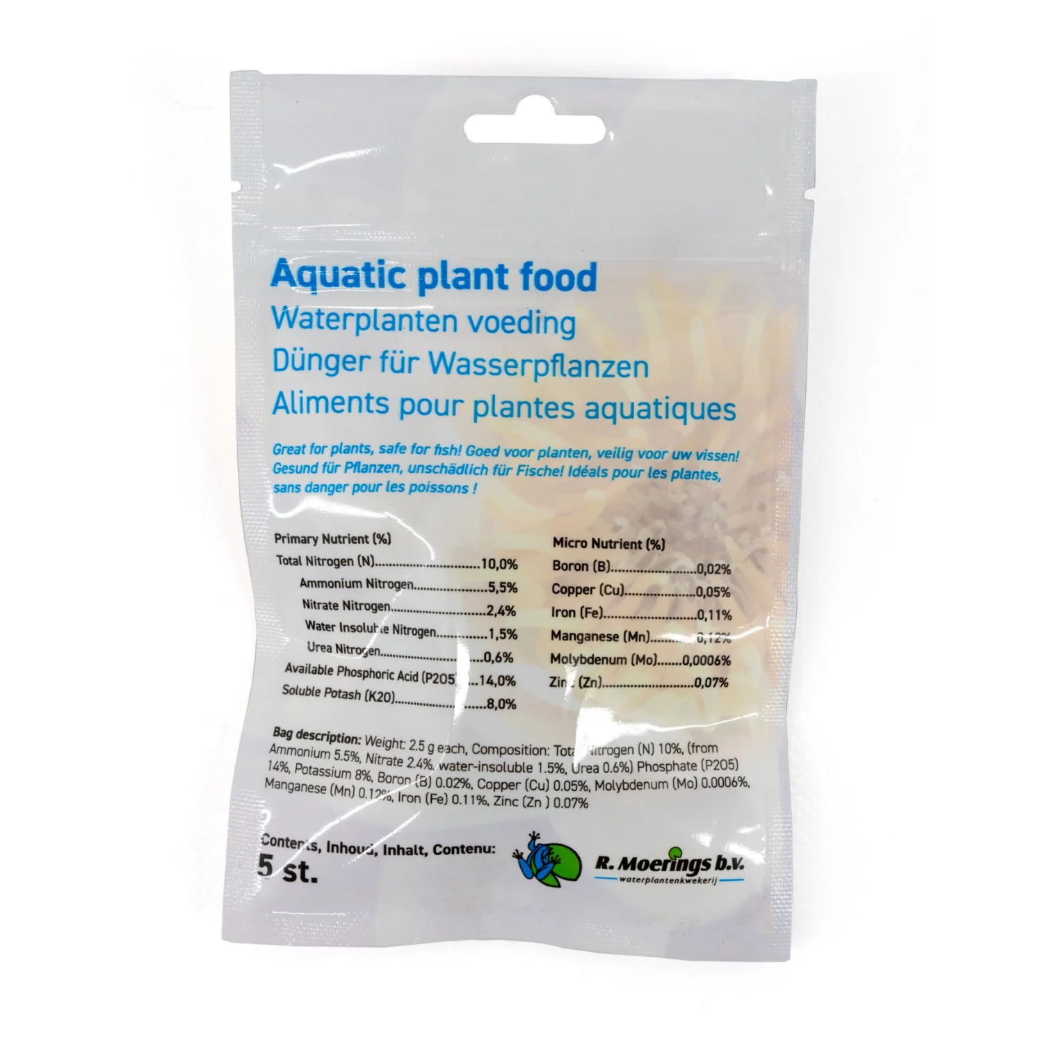 Voedsel voor waterplanten